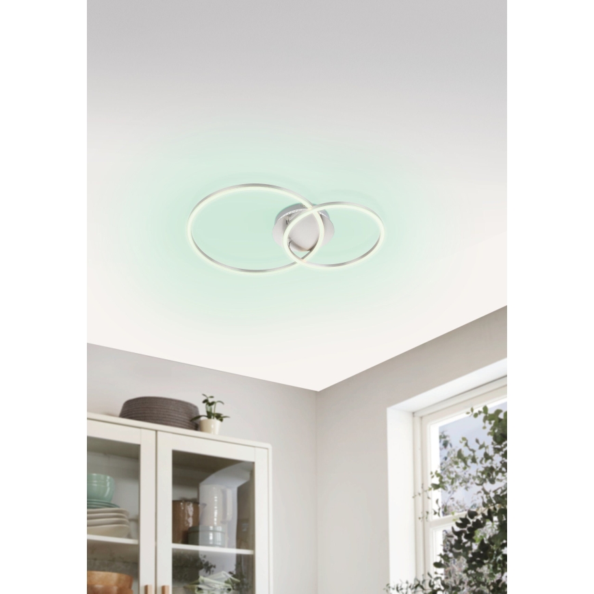 Eglo - Candelabro integrado LED RGB com regulação LED/21,5W/230V 3000-6500K + controlo remoto