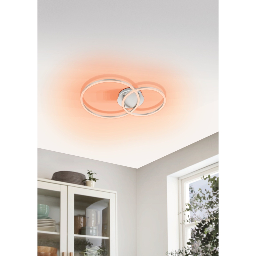 Eglo - Candelabro integrado LED RGB com regulação LED/21,5W/230V 3000-6500K + controlo remoto