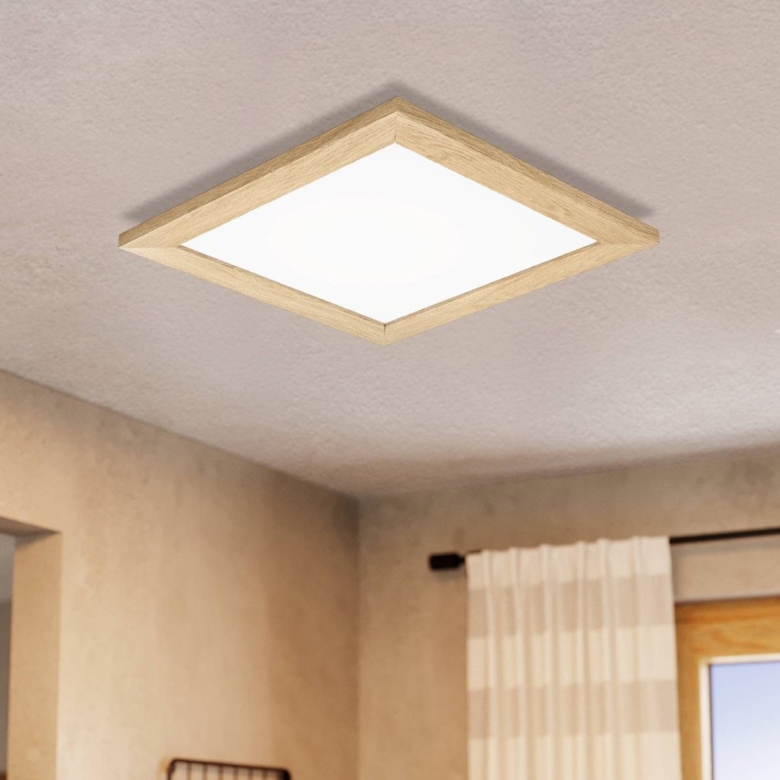 Eglo 75643 - Iluminação de teto LED CALEMAR LED/19W/230V 4000K 43,7x 43,7 cm castanho