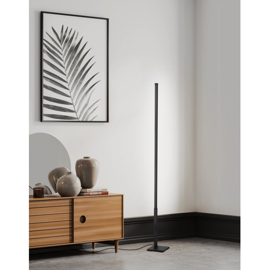 Eglo - Candeeiro de chão LED com regulação  LED/14W/230V 2700-6500K + controlo remoto