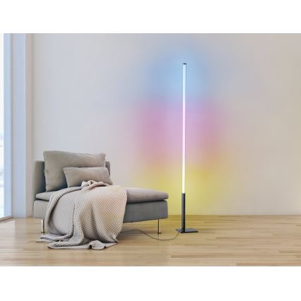 Eglo - Candeeiro de chão LED RGB com regulação LED/13,5W/230V 2700-6500K + controlo remoto