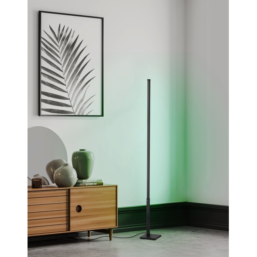 Eglo - Candeeiro de chão LED RGB com regulação LED/13,5W/230V 2700-6500K + controlo remoto