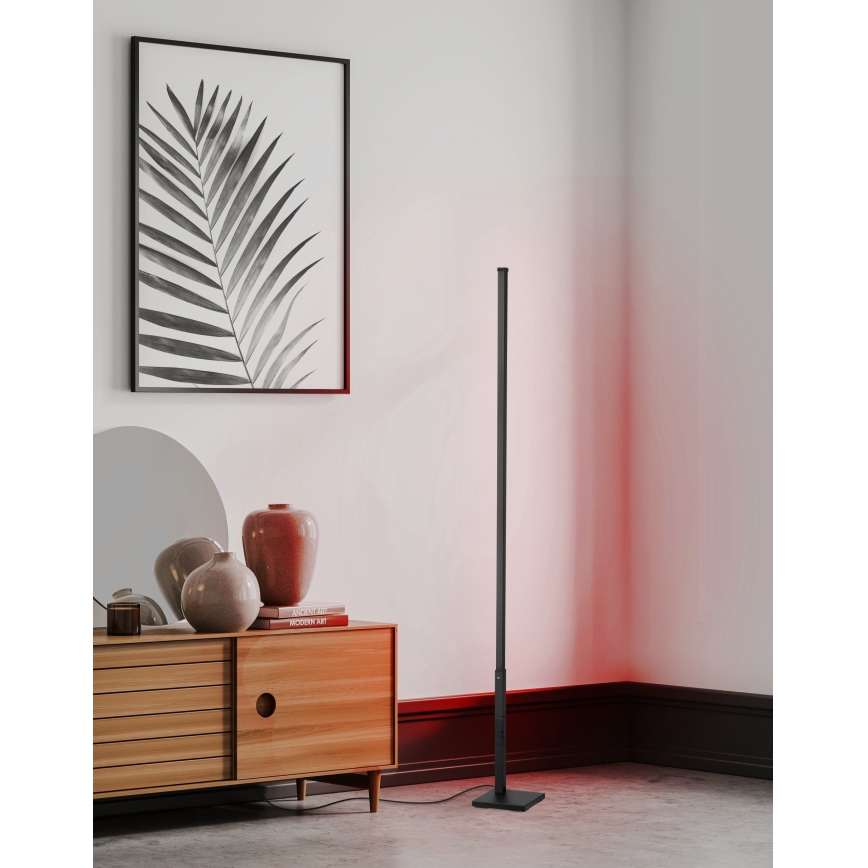 Eglo - Candeeiro de chão LED RGB com regulação LED/13,5W/230V 2700-6500K + controlo remoto