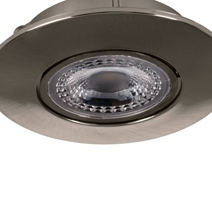 Eglo 75765 - CONJUNTO 3x Focos de encastrar LED ZUJAR LED/3,4W/230V cromado mate