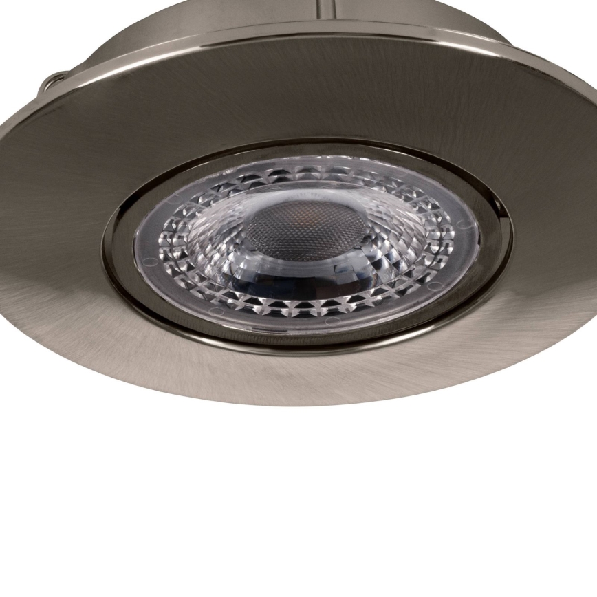 Eglo 75765 - CONJUNTO 3x Focos de encastrar LED ZUJAR LED/3,4W/230V cromado mate