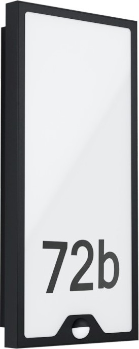 Eglo 780421 - Número de casa LED com sensor CASAZZA LED/16W/230V IP44