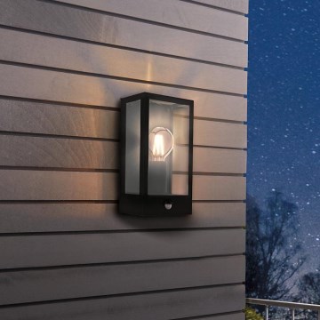 Eglo 780422 - Iluminação de parede exterior com sensor ALGECIRAS 1xE27/60W/230V IP44