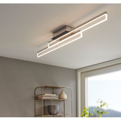 Eglo 780433 - Iluminação de teto para casa de banho LED YANGUAS 2xLED/11W/230V 3000K IP44 cromado mate
