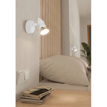 Eglo 780447 - Foco de parede LED SABADELL 1xGU10/2,8W/230V 3000K branco