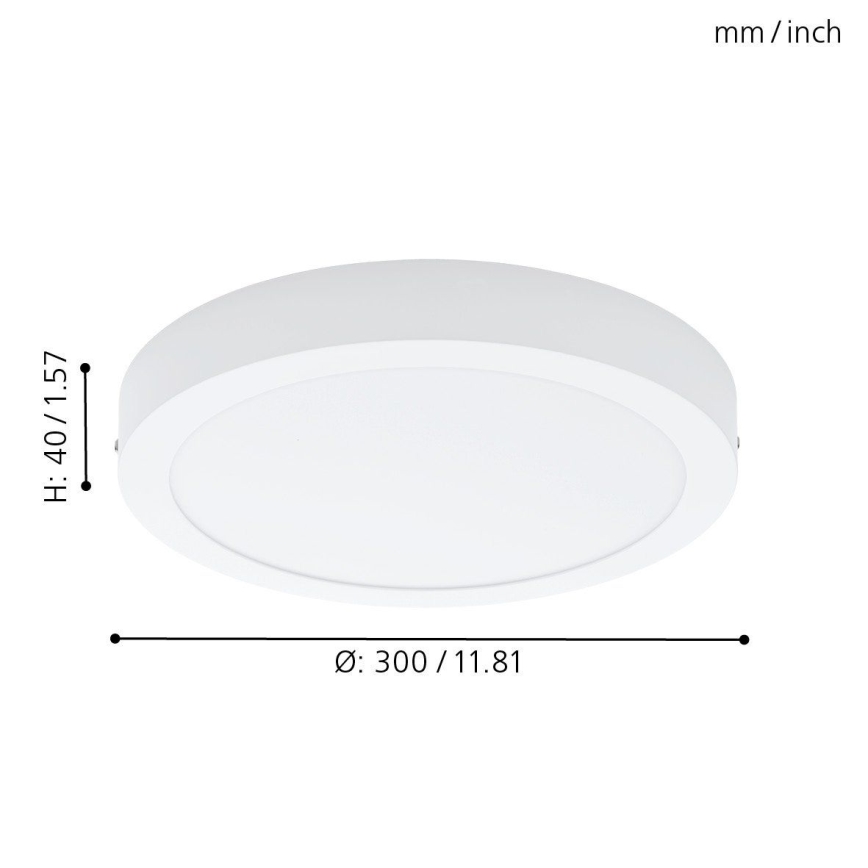 Eglo 78203 - Iluminação de teto LED FUEVA LED/22W/230V