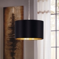 Eglo 78691 - Candeeiro suspenso MASERLO 1xE27/60W/230V diâmetro 38 cm preto/cobre