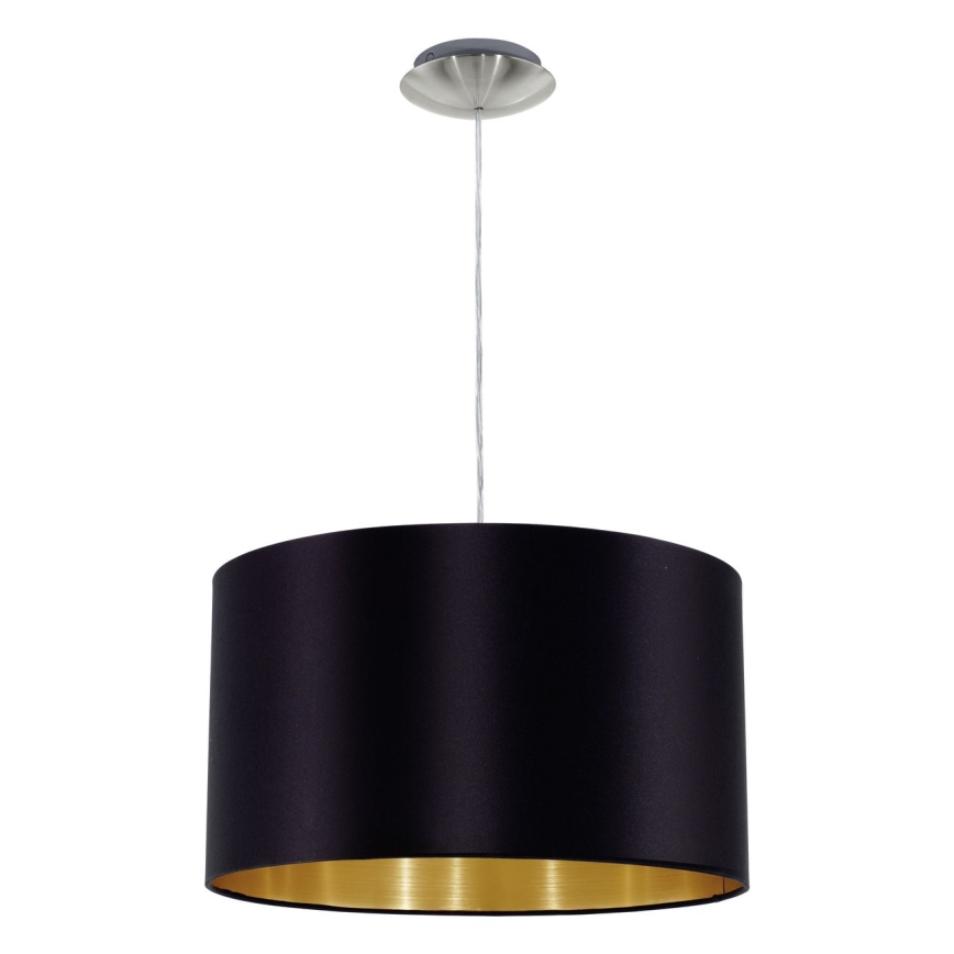Eglo 78691 - Candeeiro suspenso MASERLO 1xE27/60W/230V diâmetro 38 cm preto/cobre