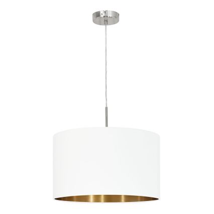 Eglo 78695 - Candeeiro suspenso PASTERI 1xE27/60W/230V branco
