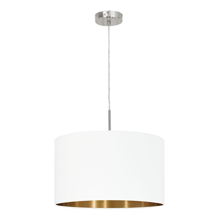 Eglo 78695 - Candeeiro suspenso PASTERI 1xE27/60W/230V branco