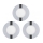 Eglo 78733 - CONJUNTO 3x Focos LED para embutir na casa de banho FUEVA 1xLED/2,7W/230V IP44