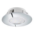 Eglo 78742 - Foco de encastrar LED PINEDA 1xLED/12W/230V cromado brilhante