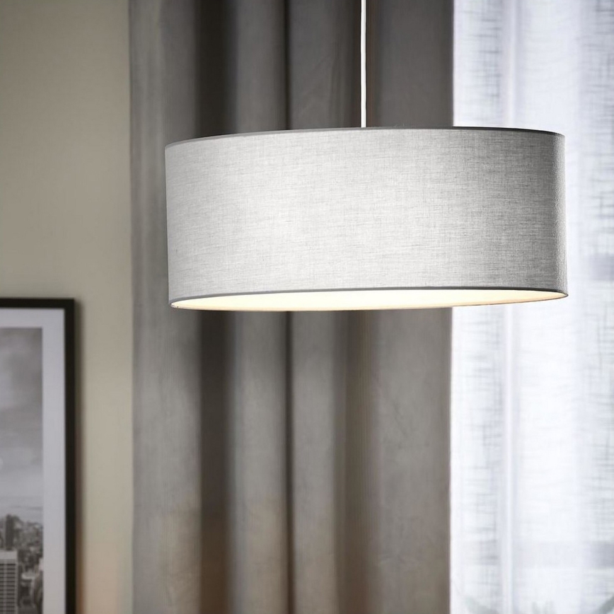 Eglo 79067 - Candelabro suspenso SITIA 3xE27/60W/230V cinzento