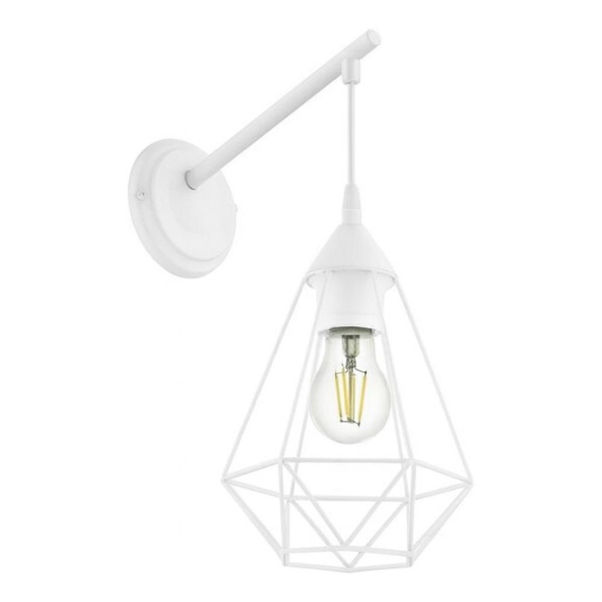 Eglo 79084 - Aplique de parede BYRON 1xE27/60W/230V branco