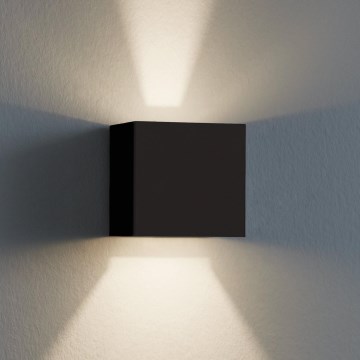 Eglo 79215 - Iluminação de parede exterior LED CALPINO 2xLED/3,3W/230V 3000K IP54 preto