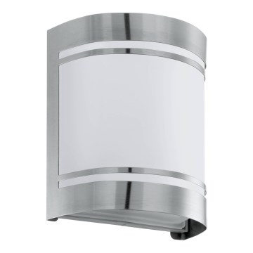 Eglo 79283 - Iluminação de parede exterior CERNO 1xE27/40W/230V cromado brilhante IP44