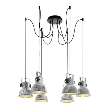 Eglo 79364 - Candelabro num fio BARNSTAPLE 6xE27/40W/230V