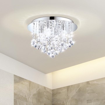 Eglo 79516 - Iluminação de teto para casa de banho LED MONTEPRANDONE 8xG9/3W/230V IP44 cromado brilhante
