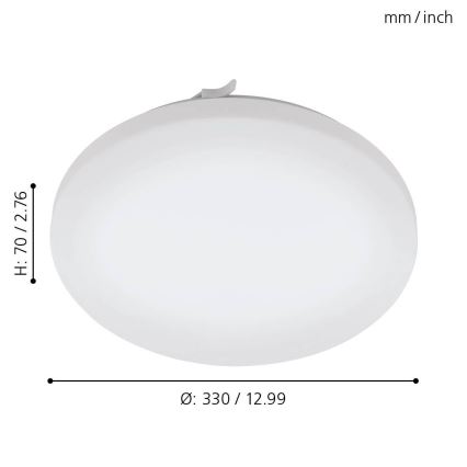 Eglo 79523 - Iluminação de teto para casa de banho LED TUSCOLA LED/14,6W/230V IP44