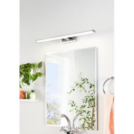 Eglo 79533 - Iluminação de espelho para casa de banho LED SARNOR LED/11W/230V 60 cm IP44 cromado brilhante