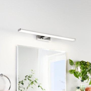Eglo 79533 - Iluminação de espelho para casa de banho LED SARNOR LED/11W/230V 60 cm IP44 cromado brilhante