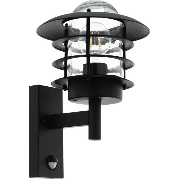 Eglo 79555 - Iluminação de parede exterior com sensor ZAMALENA 1xE27/60W/230V IP44