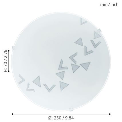 Eglo - Luz de teto 1xE27/60W/230V
