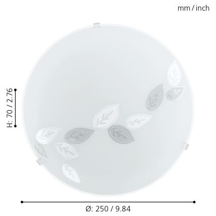 Eglo - Luz de teto 1xE27/25W/230V