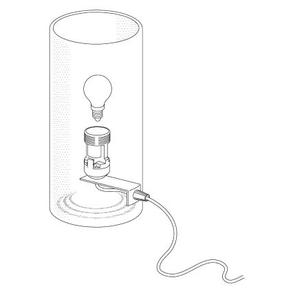 Eglo - Lâmpada de mesa 1xE14/60W/230V
