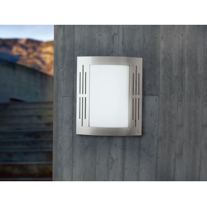 EGLO - Luz de parede de exterior 1xE27/15W/230V IP44