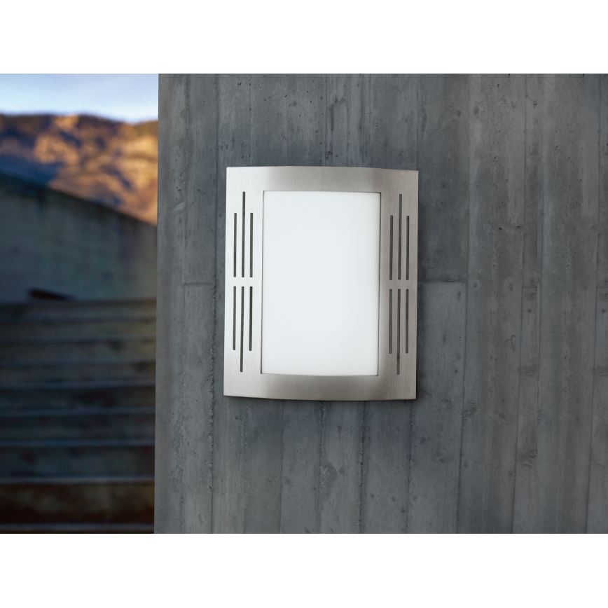 EGLO - Luz de parede de exterior 1xE27/15W/230V IP44