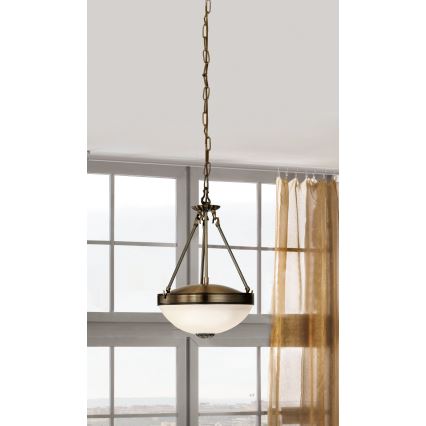 EGLO - Candeeiro suspenso 2xE27/60W/230V bronze