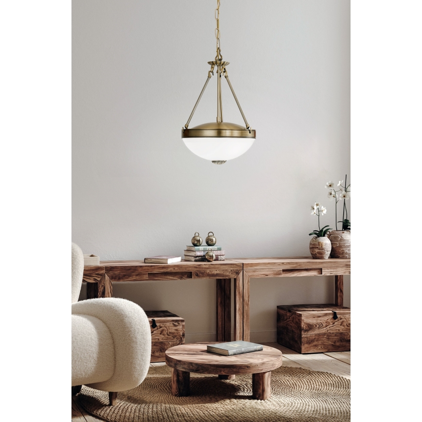 EGLO - Candeeiro suspenso 2xE27/60W/230V bronze