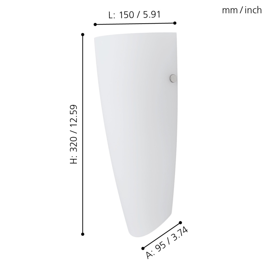 Eglo - Iluminação de parede 1xE27/60W/230V