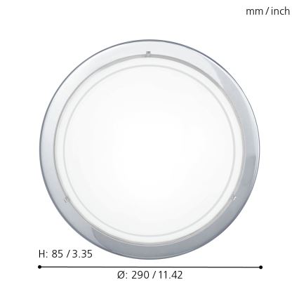 EGLO - Luz de teto 1xE27/60W