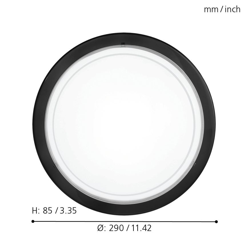 Eglo - Candeeiro de teto 1 1xE27/60W/230V