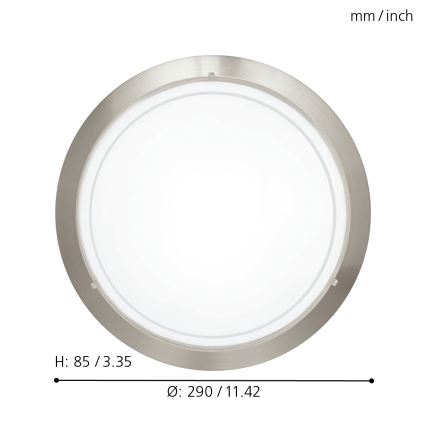 EGLO - Luz de teto 1xE27/60W