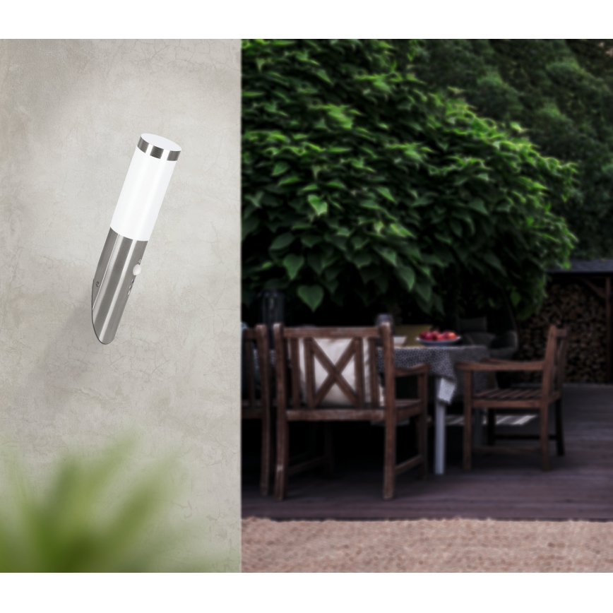 EGLO - Sensor Luz de parede exterior 1xE27/15W