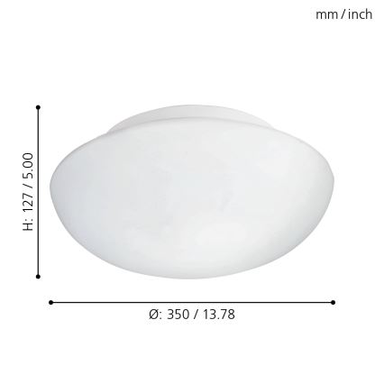 Eglo - Luz de teto 2xE27/60W/230V
