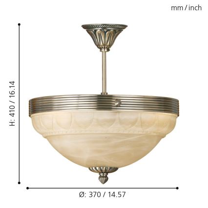 EGLO - Candelabro 3xE14/60W/230V