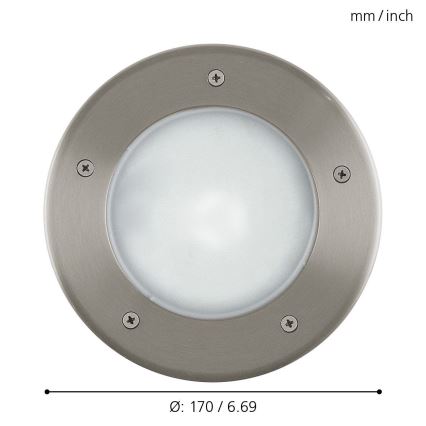 EGLO - Iluminação de caminho de acesso exterior 1xE27/15W/230V IP67