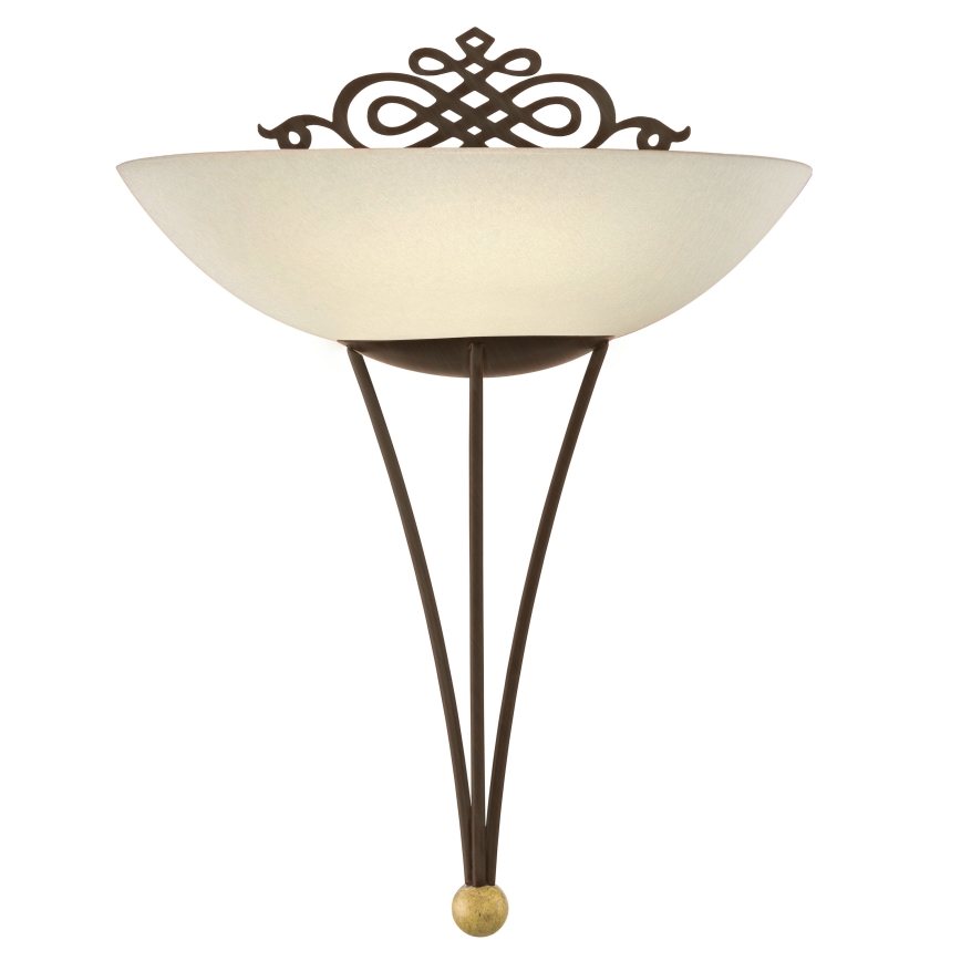 EGLO - Iluminação de parede 1 x E27/60W castanho antigo / dourado