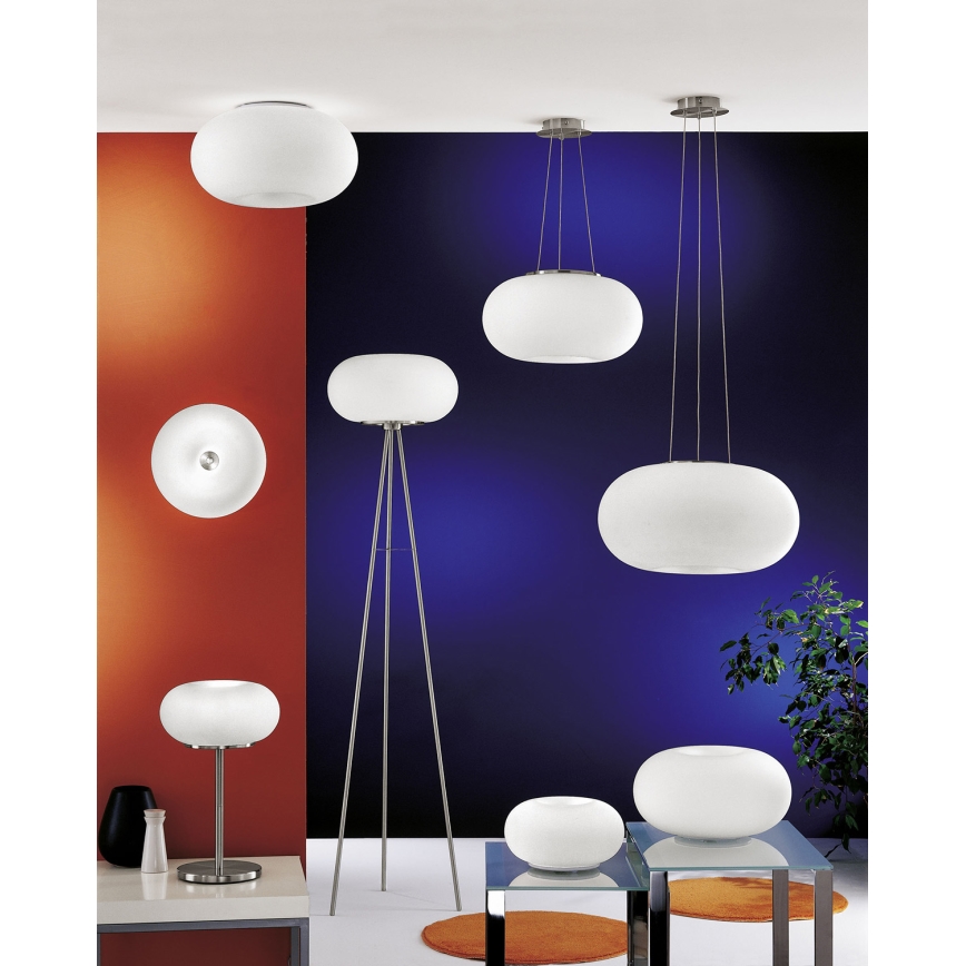 EGLO - Candeeiro suspenso OPTICA 2xE27/60W diâmetro 35 cm