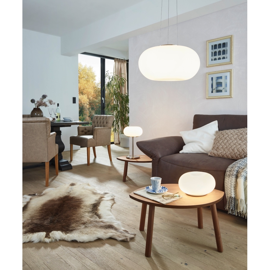 EGLO - Candeeiro suspenso OPTICA 2xE27/60W diâmetro 45 cm