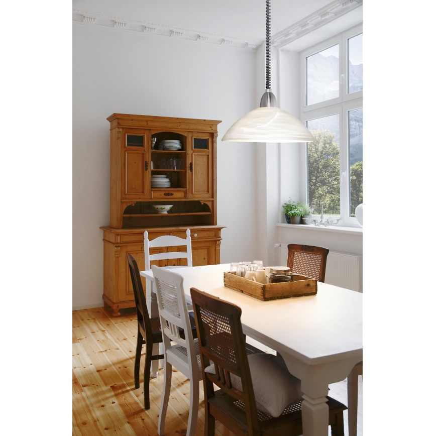 EGLO - Candelabro de altura ajustável 2 1xE27/60W