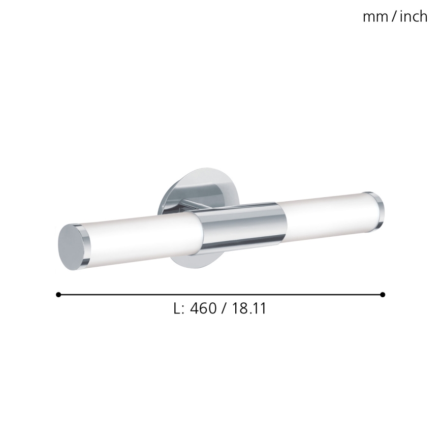 Eglo - Candeeiro de parede para casa de banho 2xE14/40W/230V IP44